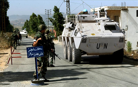 fuerzas de la ONU en el sur de Libano